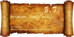 Brukner Tomázia névjegykártya